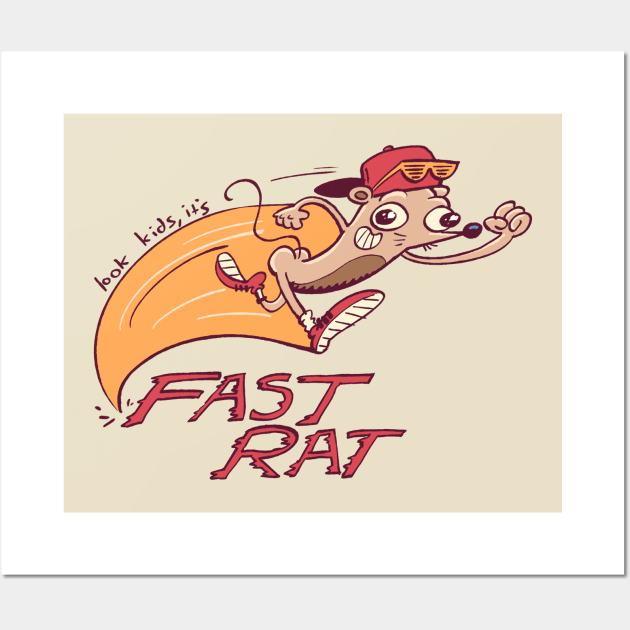 FAST RAT Wall Art by neilkohney